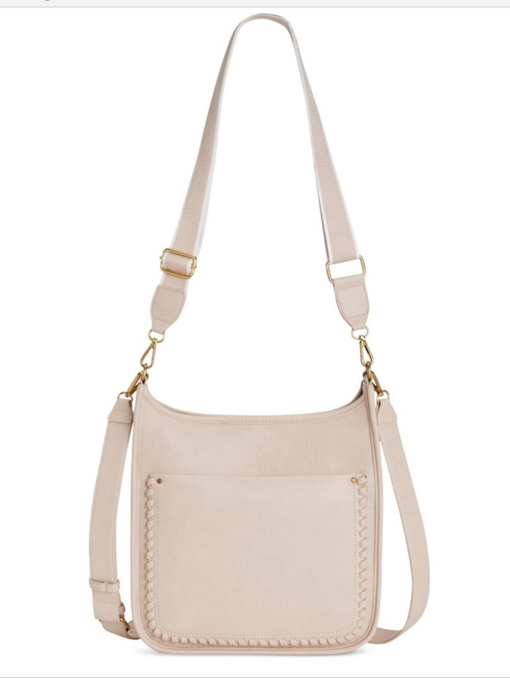 Style & Co Whipstitch Medium Crossbody, Exclusively at Macy's - Alabaster. NWT